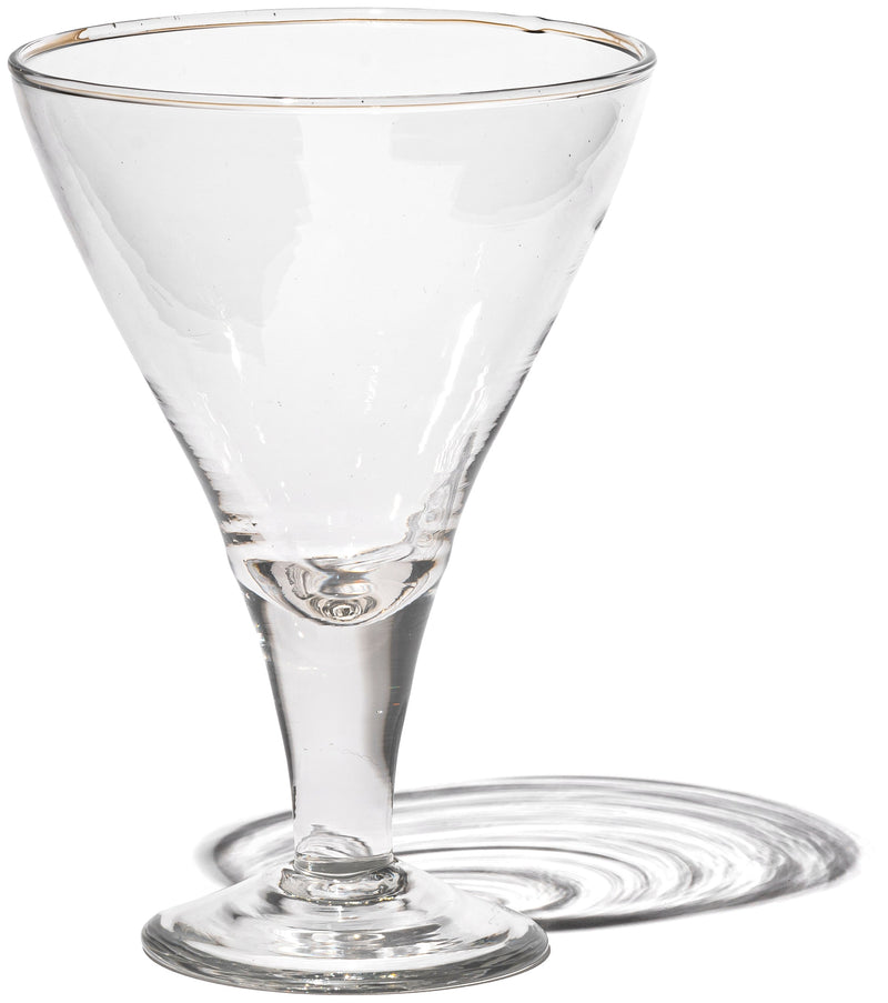 media image for Blown Glass Dessert Cup / Triangle By Puebco 303017 1 240