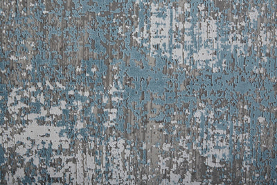 product image for Lindstra Abstract Blue/Silver Gray Rug 2 10