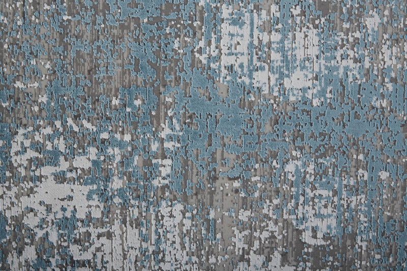 media image for Lindstra Abstract Blue/Silver Gray Rug 2 212