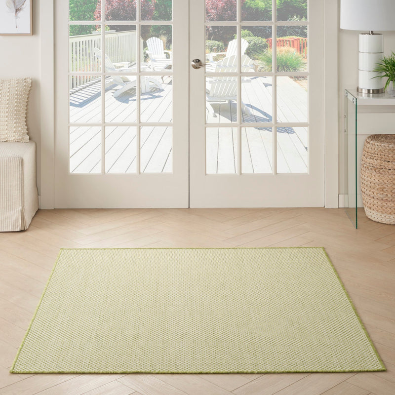 media image for Nourison Home Courtyard Ivory Green Modern Rug By Nourison Nsn 099446162403 22 211