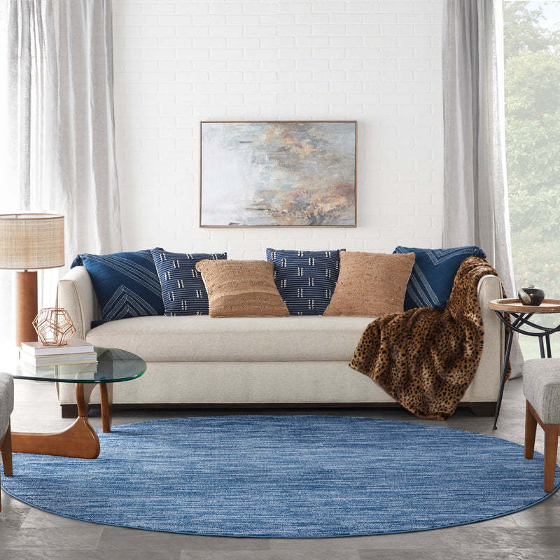 media image for nourison essentials navy blue rug by nourison 99446062192 redo 8 265