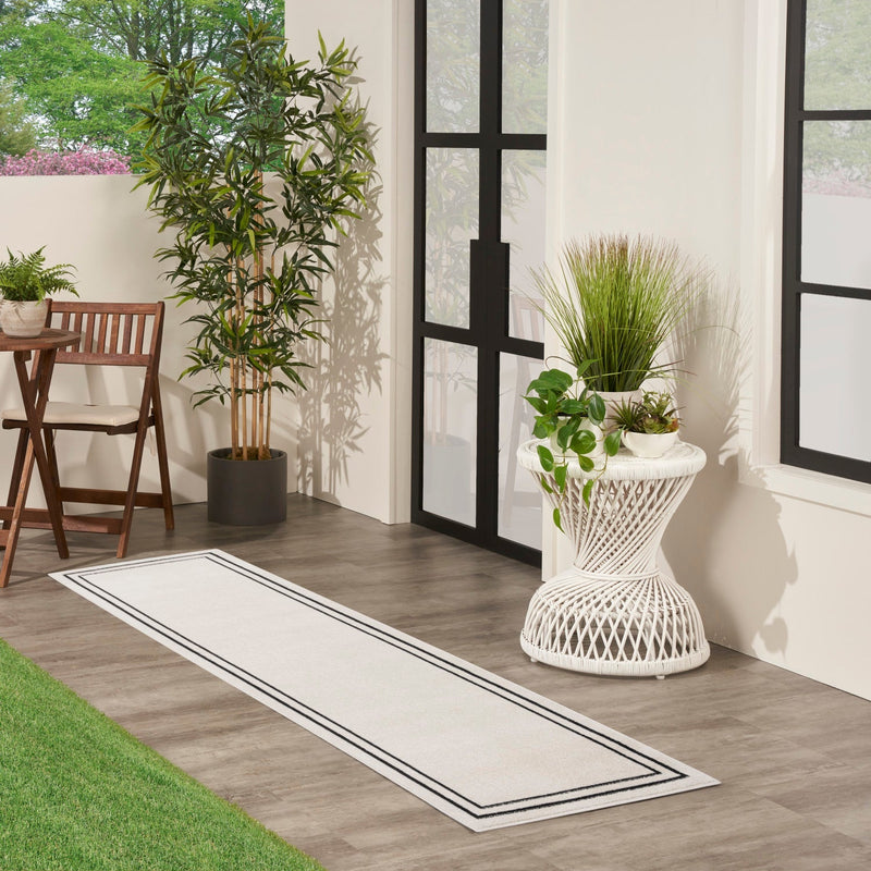 media image for Nourison Home Nourison Essentials Ivory Black Contemporary Rug By Nourison Nsn 099446148162 26 221