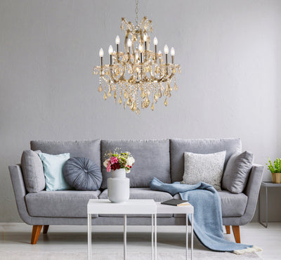 product image for Maria Theresa 13 Light Chandelier Elegant Lighting 2800D27C Gt Rc 35 68