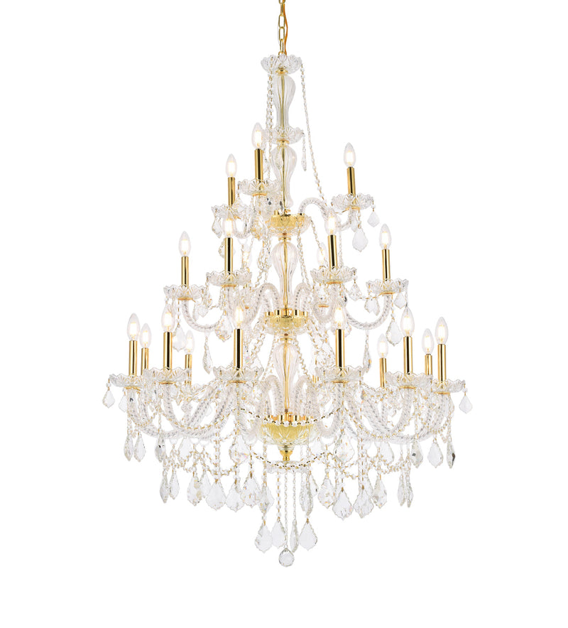 media image for Giselle 21 Light Chandelier Elegant Lighting Value V7890G38C Rc 4 257