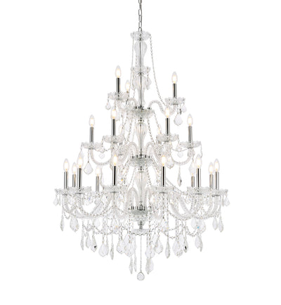 product image for Giselle 21 Light Chandelier Elegant Lighting Value V7890G38C Rc 3 60