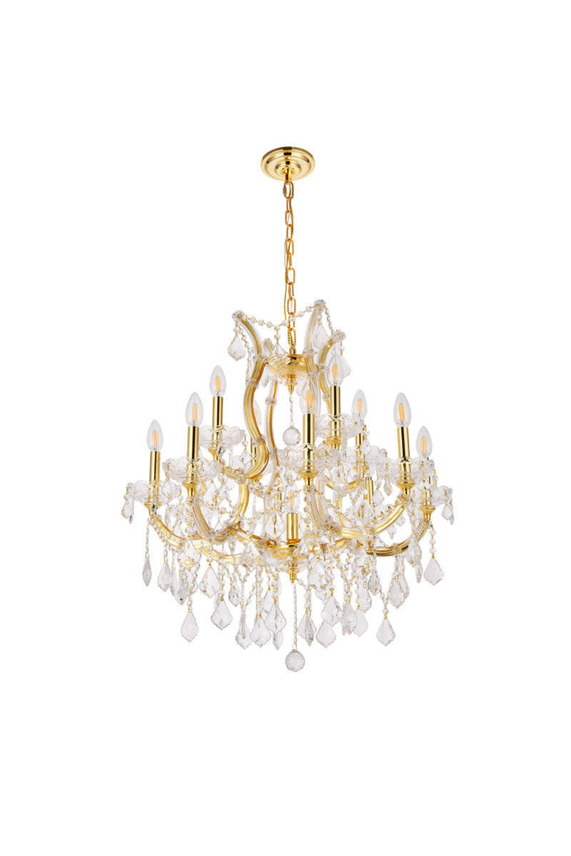 media image for Maria Theresa 13 Light Chandelier Elegant Lighting 2800D27C Gt Rc 29 231