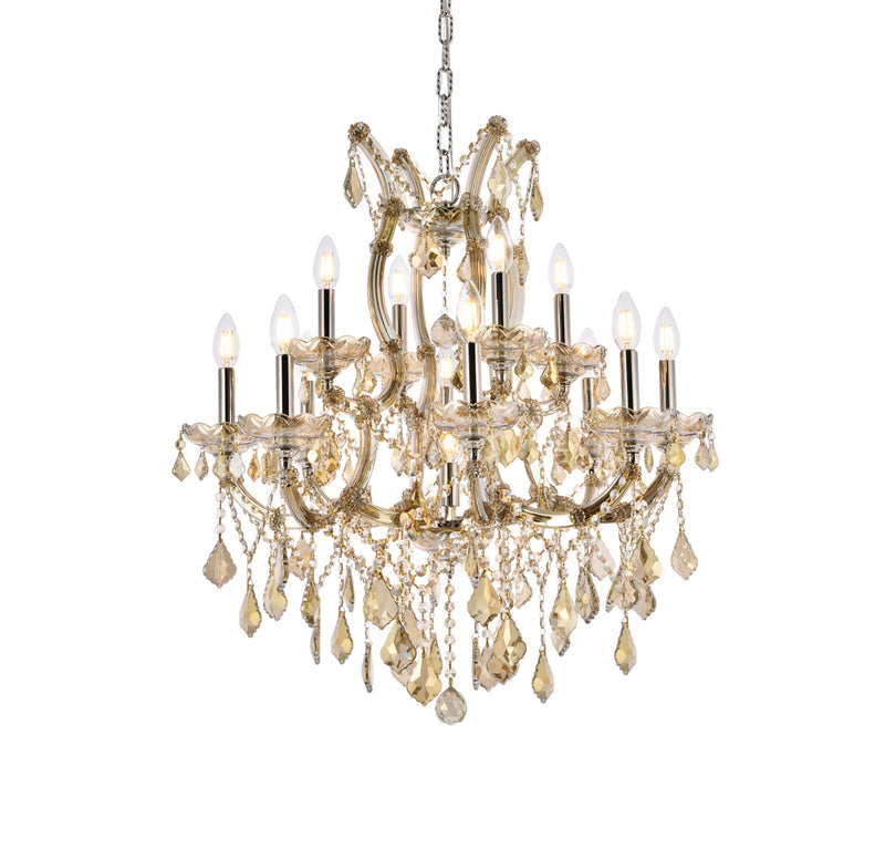 media image for Maria Theresa 13 Light Chandelier Elegant Lighting 2800D27C Gt Rc 10 262