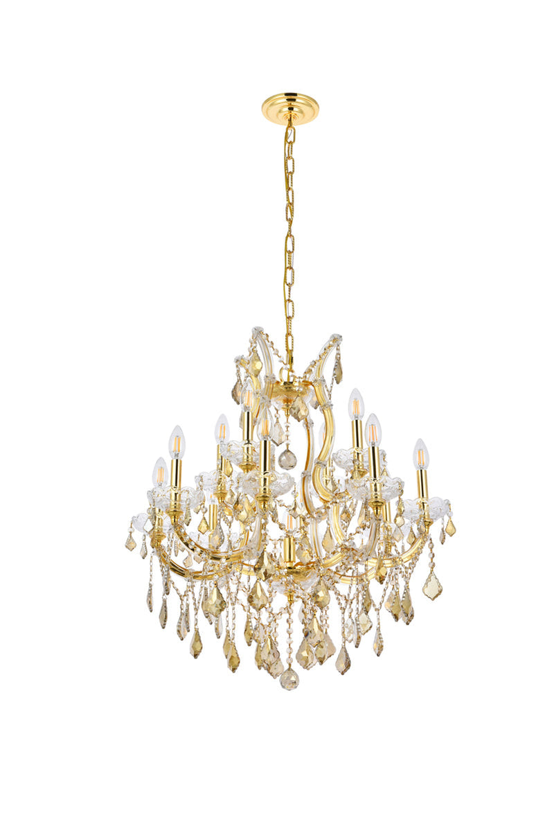 media image for Maria Theresa 13 Light Chandelier Elegant Lighting 2800D27C Gt Rc 28 238