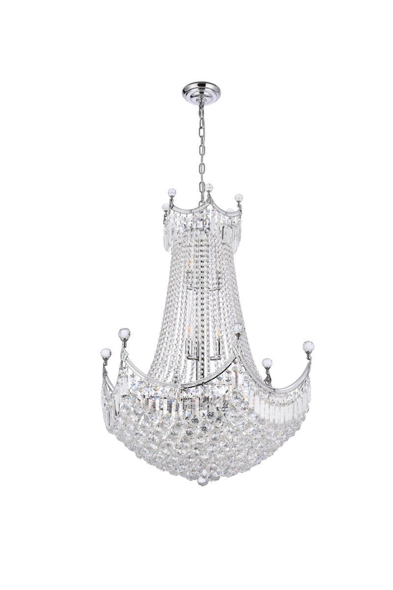 media image for Corona 24 Light Chandelier Elegant Lighting Value V8949D30C Rc 11 266