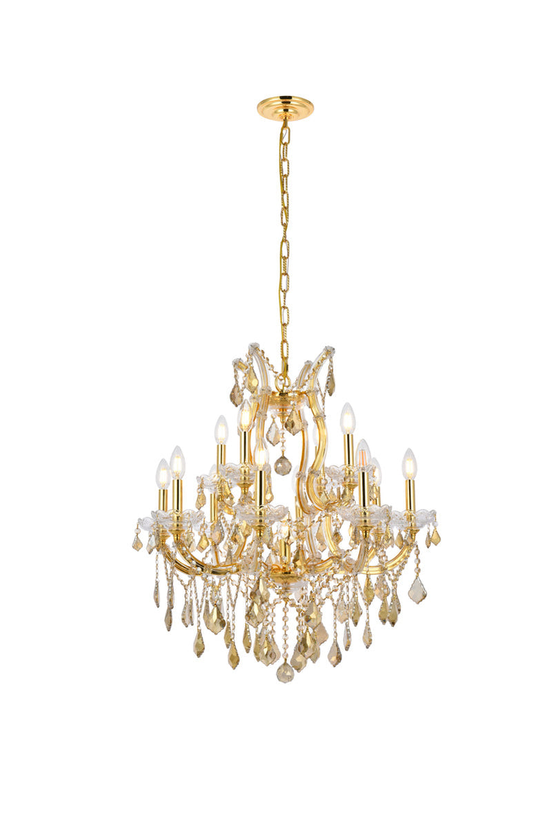 media image for Maria Theresa 13 Light Chandelier Elegant Lighting 2800D27C Gt Rc 3 233