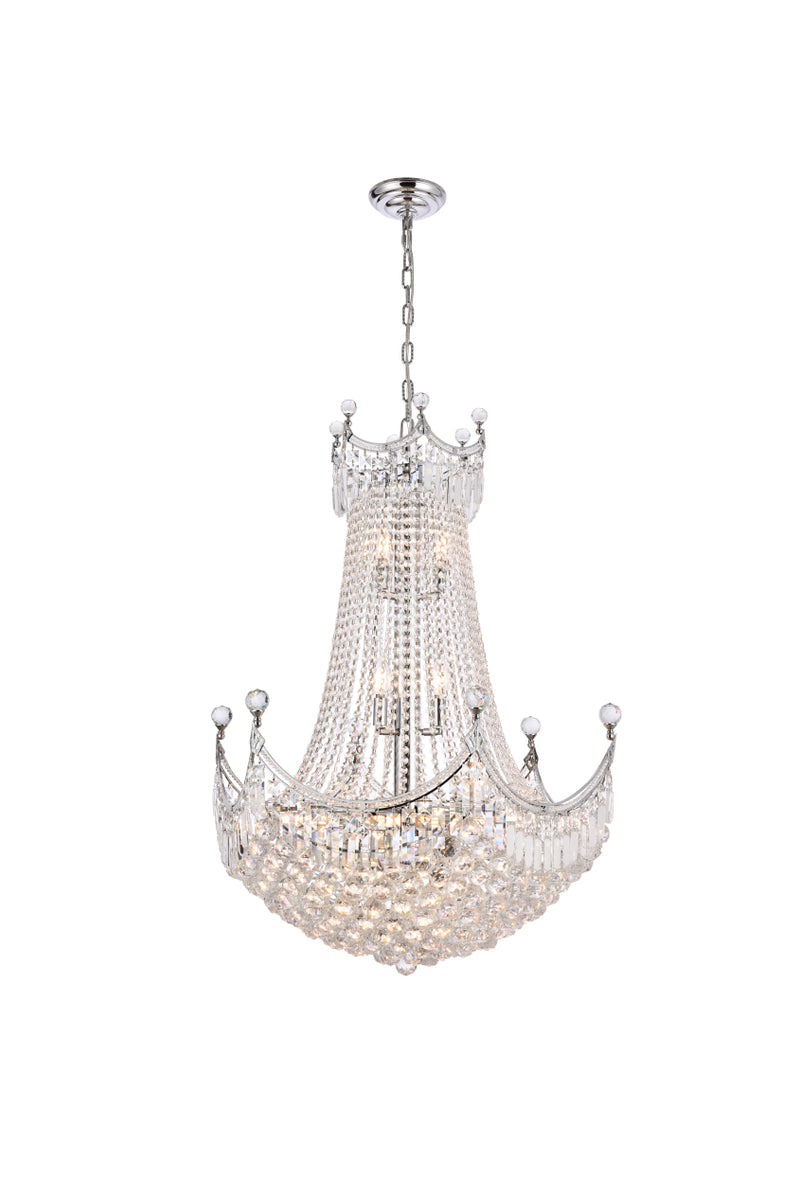 media image for Corona 24 Light Chandelier Elegant Lighting Value V8949D30C Rc 1 295