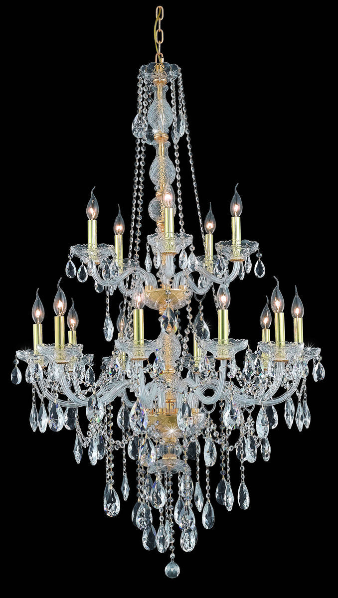 media image for Verona 15 Light Chandelier Elegant Lighting 7915G33C Gt Rc 3 210