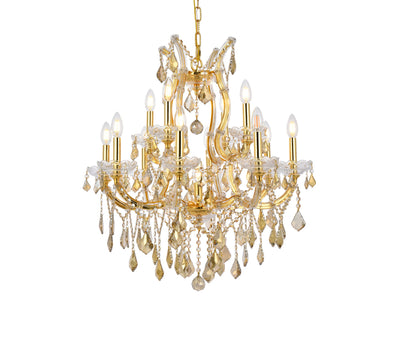 product image for Maria Theresa 13 Light Chandelier Elegant Lighting 2800D27C Gt Rc 8 67