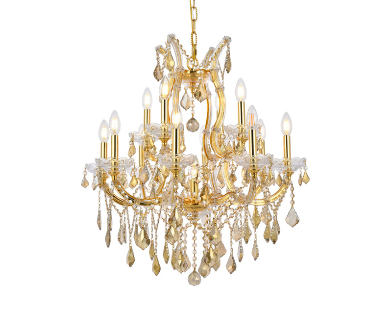 media image for Maria Theresa 13 Light Chandelier Elegant Lighting 2800D27C Gt Rc 8 212