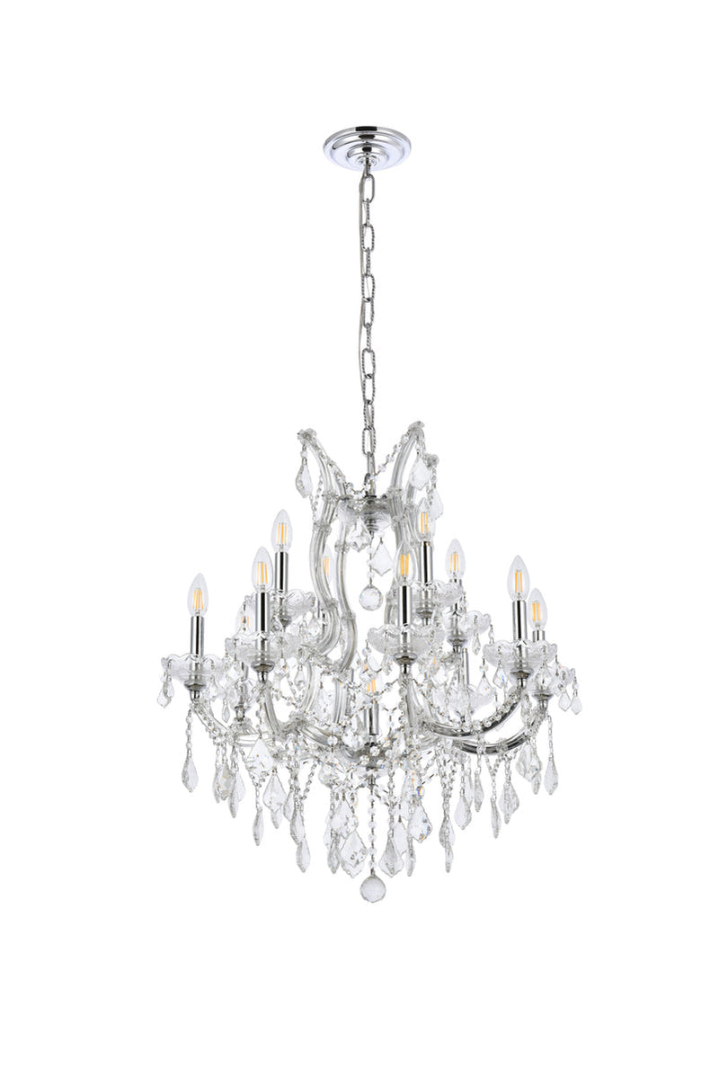 media image for Maria Theresa 13 Light Chandelier Elegant Lighting 2800D27C Gt Rc 27 219