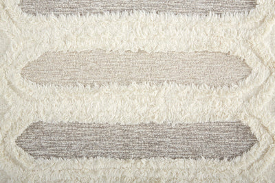 product image for Elika Hand-Tufted Geometric Ivory/Taupe/Tan Rug 2 28