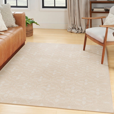 product image for Nourison Essentials Indoor Outdoor Ivory Beige Moroccan Rug By Nourison Nsn 099446940438 9 79