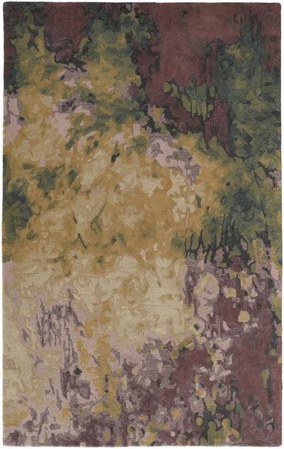 product image of Nakita Hand-Tufted Watercolor Eggplant/Green/Gold Rug 1 546