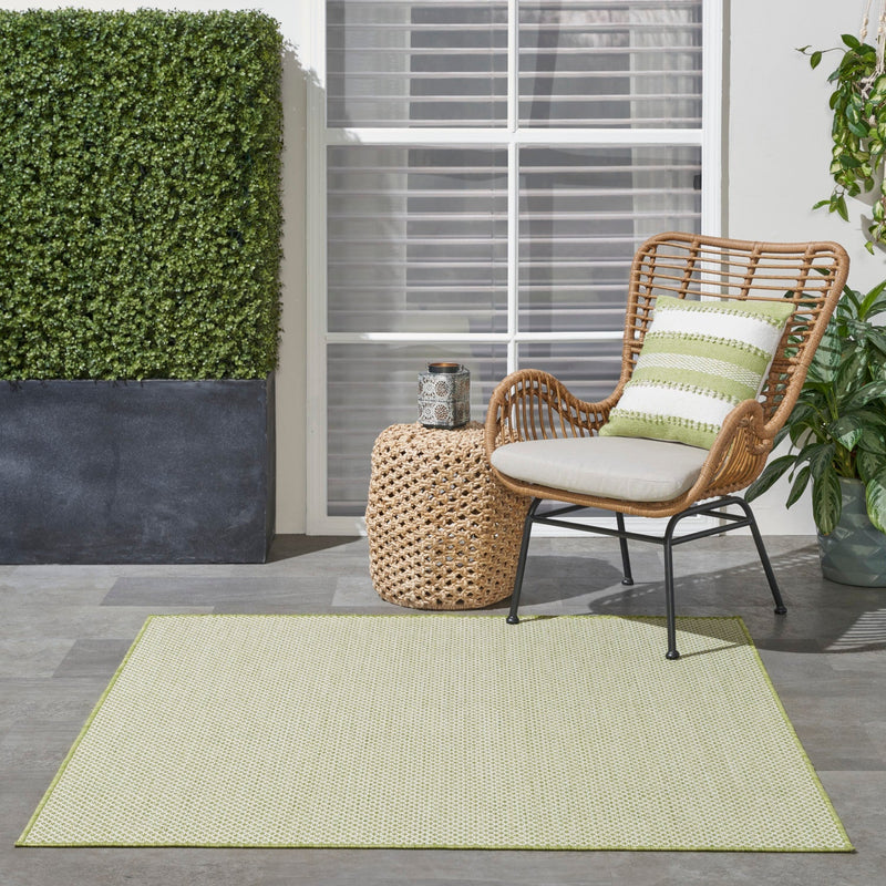 media image for Nourison Home Courtyard Ivory Green Modern Rug By Nourison Nsn 099446162403 26 224