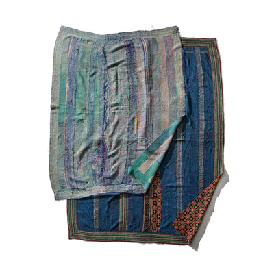 product image for Covered Vintage Kantha Quilt Medium Organizer Puebco 113845 5 66