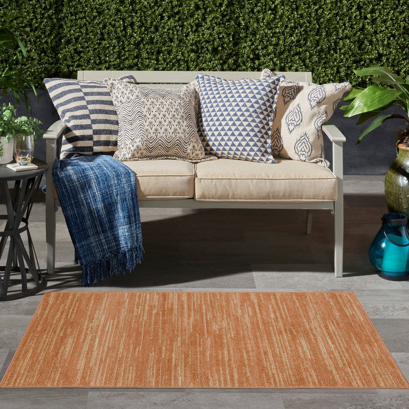 media image for Nourison Essentials Indoor Outdoor Rust Rug By Nourison Nsn 099446917058 11 239
