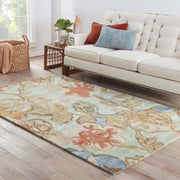 bl71 petal pusher handmade floral green multicolor area rug design by jaipur 9