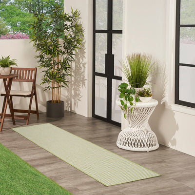 product image for Nourison Home Courtyard Ivory Green Modern Rug By Nourison Nsn 099446162403 23 25