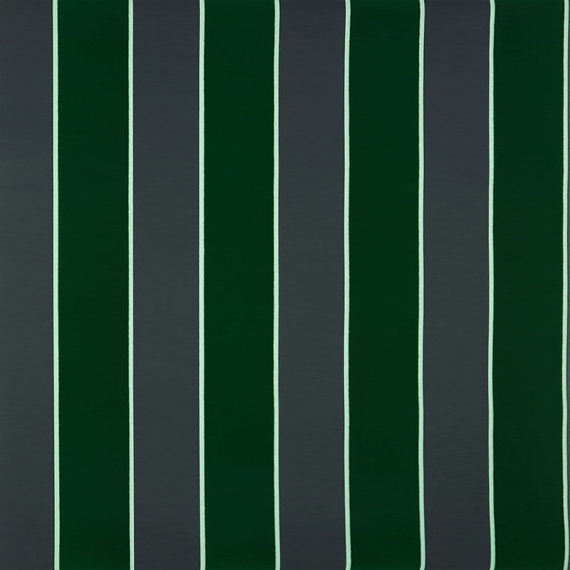 media image for Sample Regency Stripe Mallard Flocked Wallpaper 287