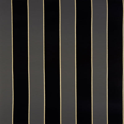 product image for Regency Stripe Charcoal/Gold Flocked Wallpaper 64