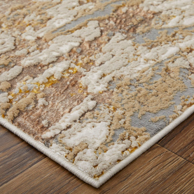 product image for Tripoli Abstract Ivory/Gold/Brown Rug 2 62