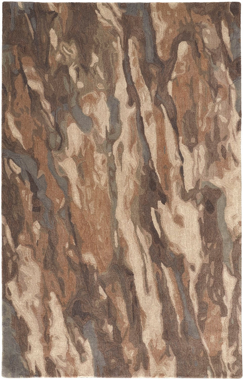 media image for Nakita Hand-Tufted Watercolor Biscuit Tan/Morel Brown Rug 1 243