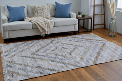 product image for Elstow Hand Woven Diamond Beige / Gray Rug 6 99