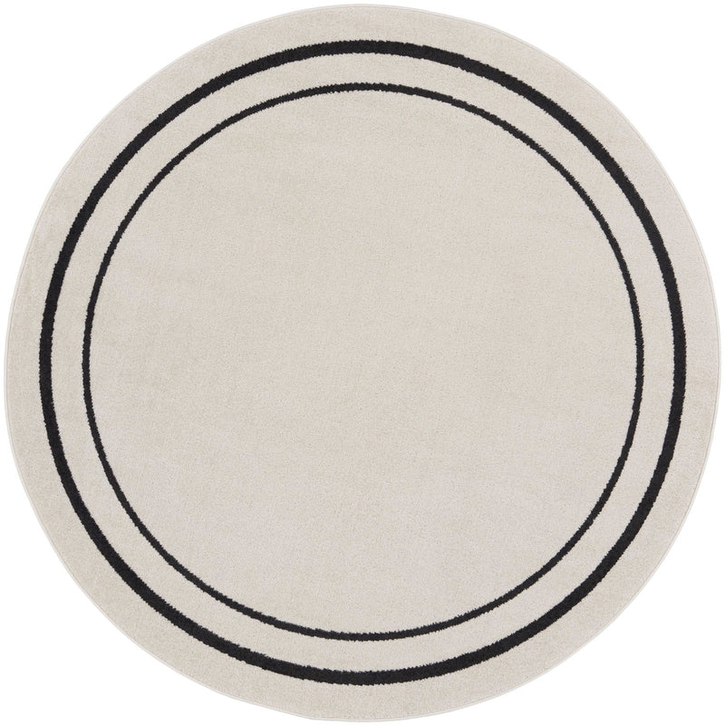 media image for Nourison Home Nourison Essentials Ivory Black Contemporary Rug By Nourison Nsn 099446148162 3 287