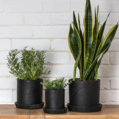 product image of terra planter in coal in various sizes by design by dassie artisan 1 50