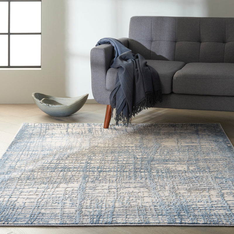 media image for ck950 rush ivory blue rug by nourison 99446818485 redo 5 261