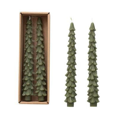 product image of tree shaped taper candles unscented 1 588