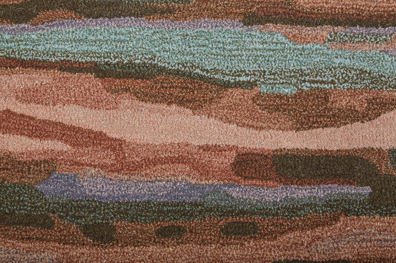 media image for Nakita Hand-Tufted Watercolor Copper/Pink/Turquoise Rug 2 271