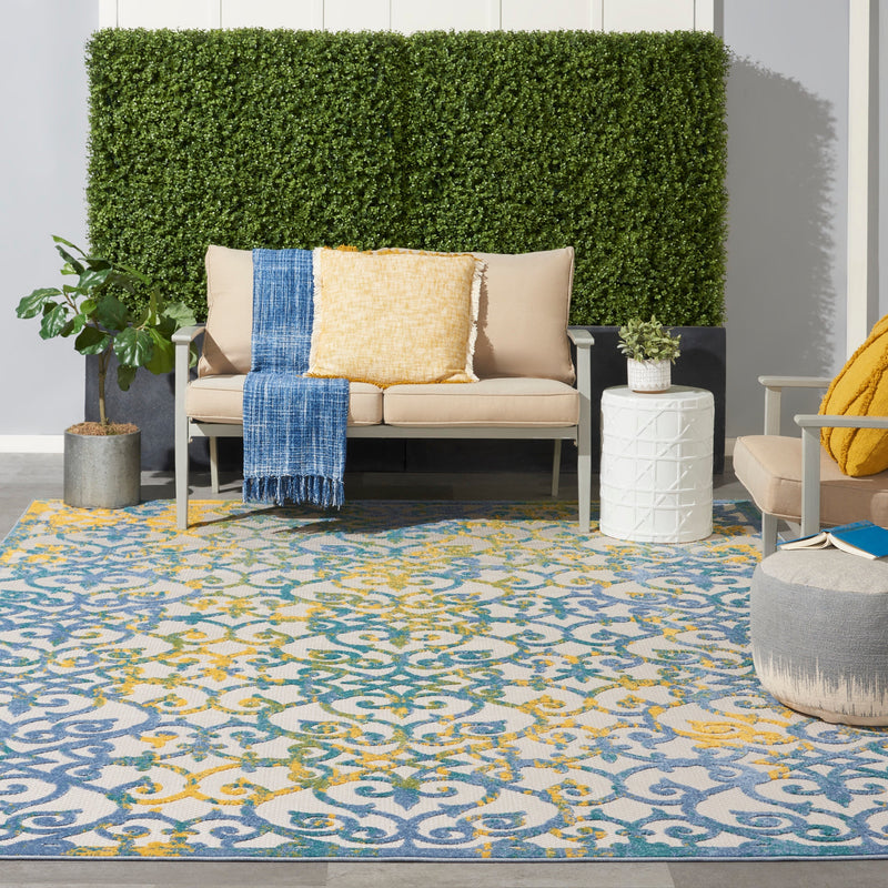 media image for aloha ivory blue rug by nourison 99446829740 redo 8 274