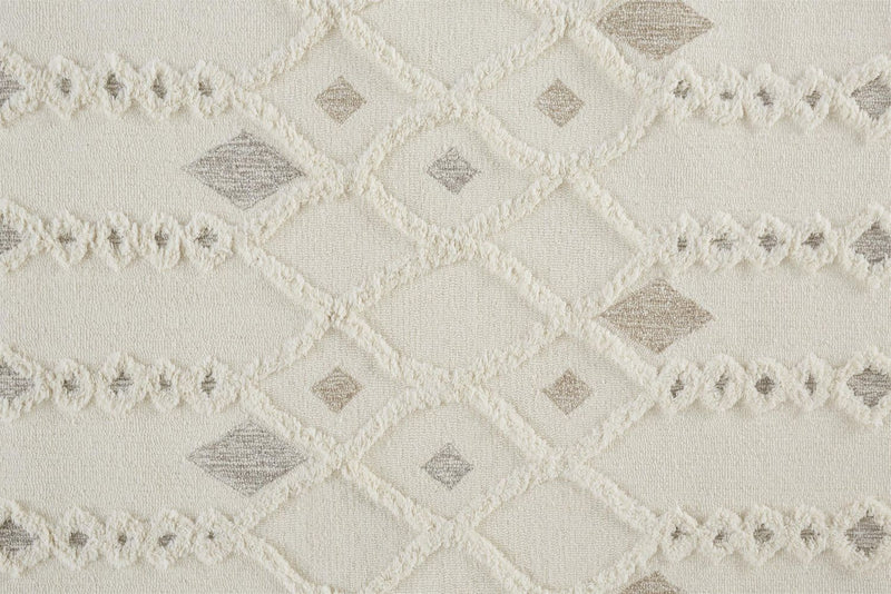 media image for Elika Ivory and Tan Rug by BD Fine Texture Image 1 228