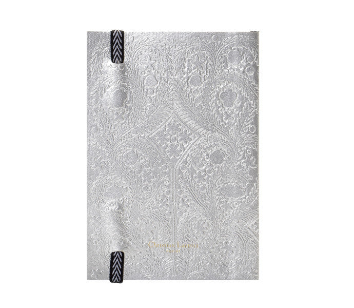 media image for Paseo Embossed Silver Notebook design by Christian Lacroix 221