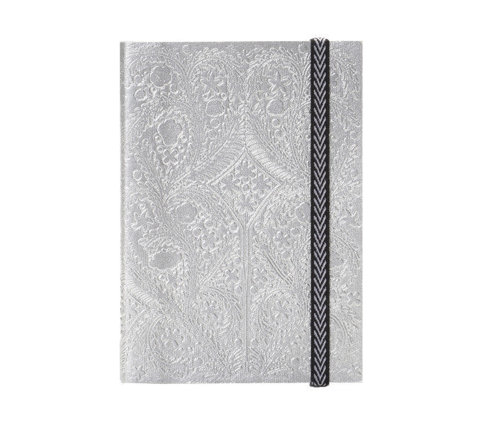 media image for Paseo Embossed Silver Notebook design by Christian Lacroix 285