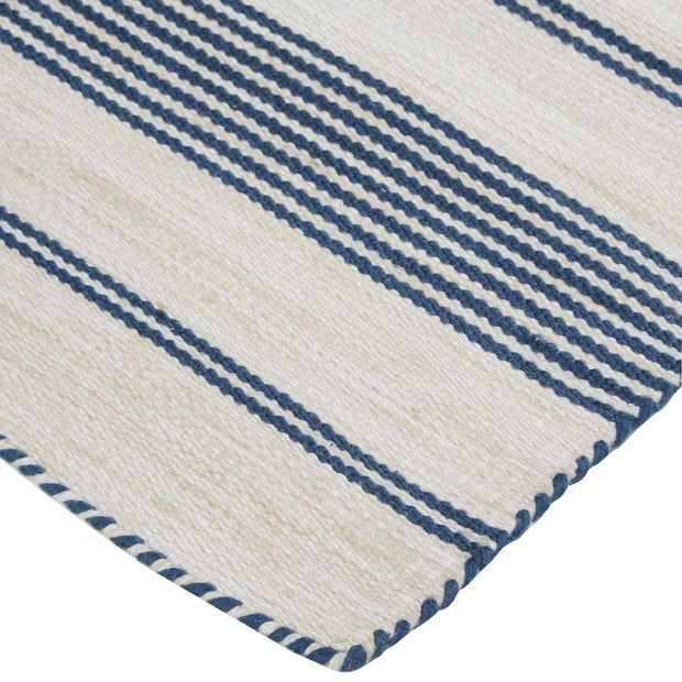 Granberg Hand Woven Blue and Ivory Rug by BD Fine Corner Image 1