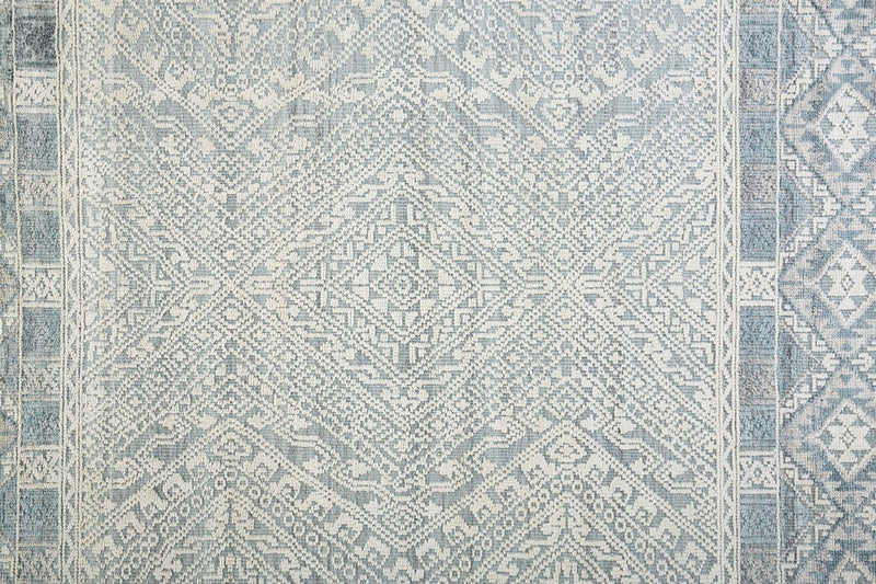 media image for Eckhart Hand Knotted Blue and Ivory Rug by BD Fine Texture Image 1 213