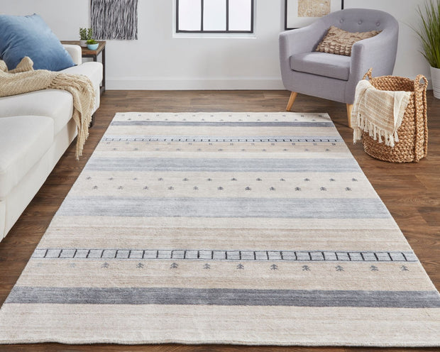 Yurie Beige and Gray Rug by BD Fine Roomscene Image 1