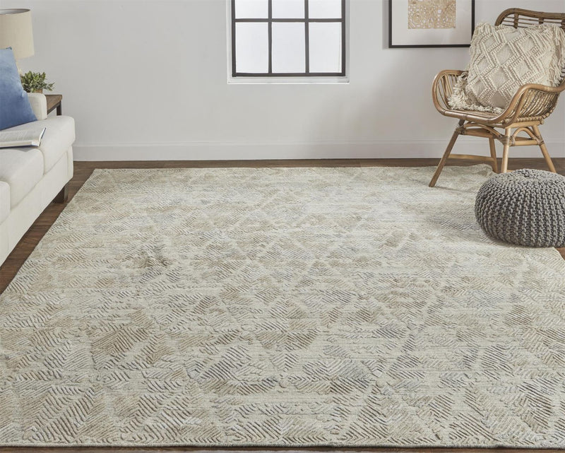 media image for Huntley Gray and Taupe Rug by BD Fine Roomscene Image 1 239