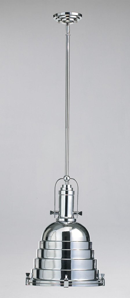 Elliot Pendant in Chrome or Oiled Bronze design by Cyan Design