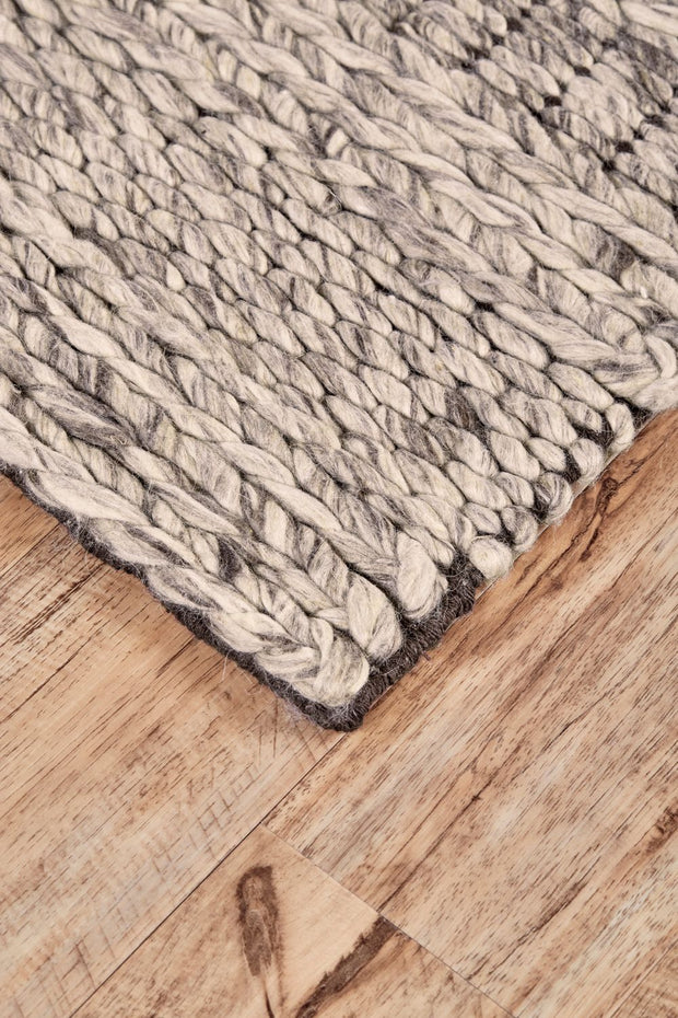 Genet Hand Woven Ivory and Gray Rug by BD Fine Corner Image 1