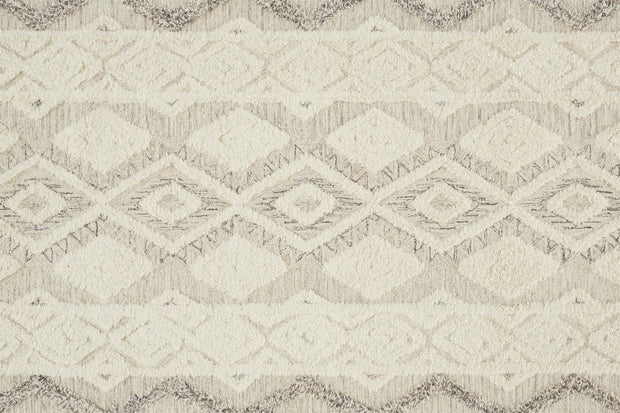 Elika Hand Tufted Ivory and Gray Rug by BD Fine Texture Image 1