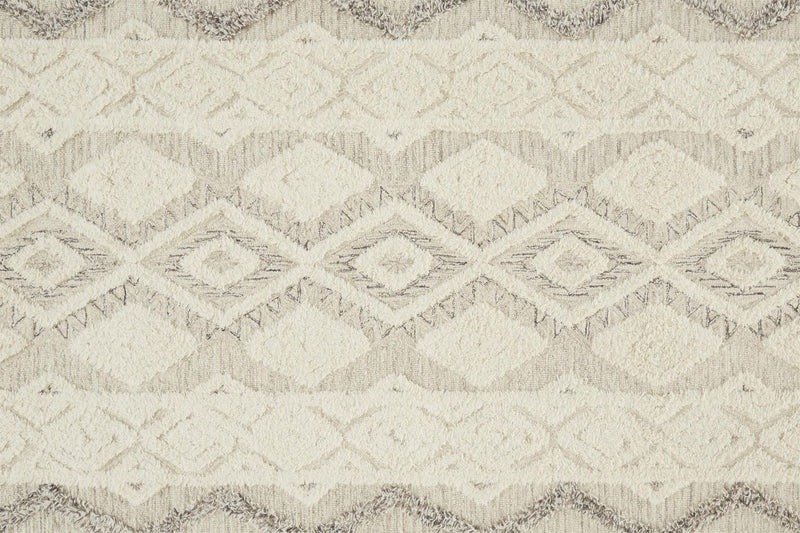 media image for Elika Hand Tufted Ivory and Gray Rug by BD Fine Texture Image 1 283