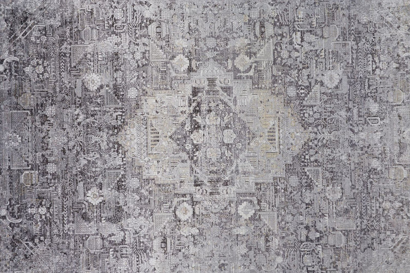 media image for Melmas Gray Rug by BD Fine Texture Image 1 254